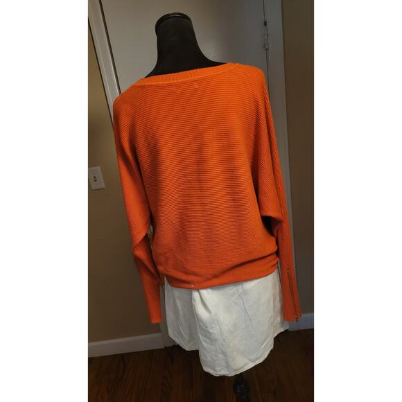 Carmen Orange Knit Top Large - Picture 2 of 4